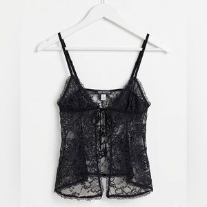 Urban Outfitters Black Lace Sheer Camisole